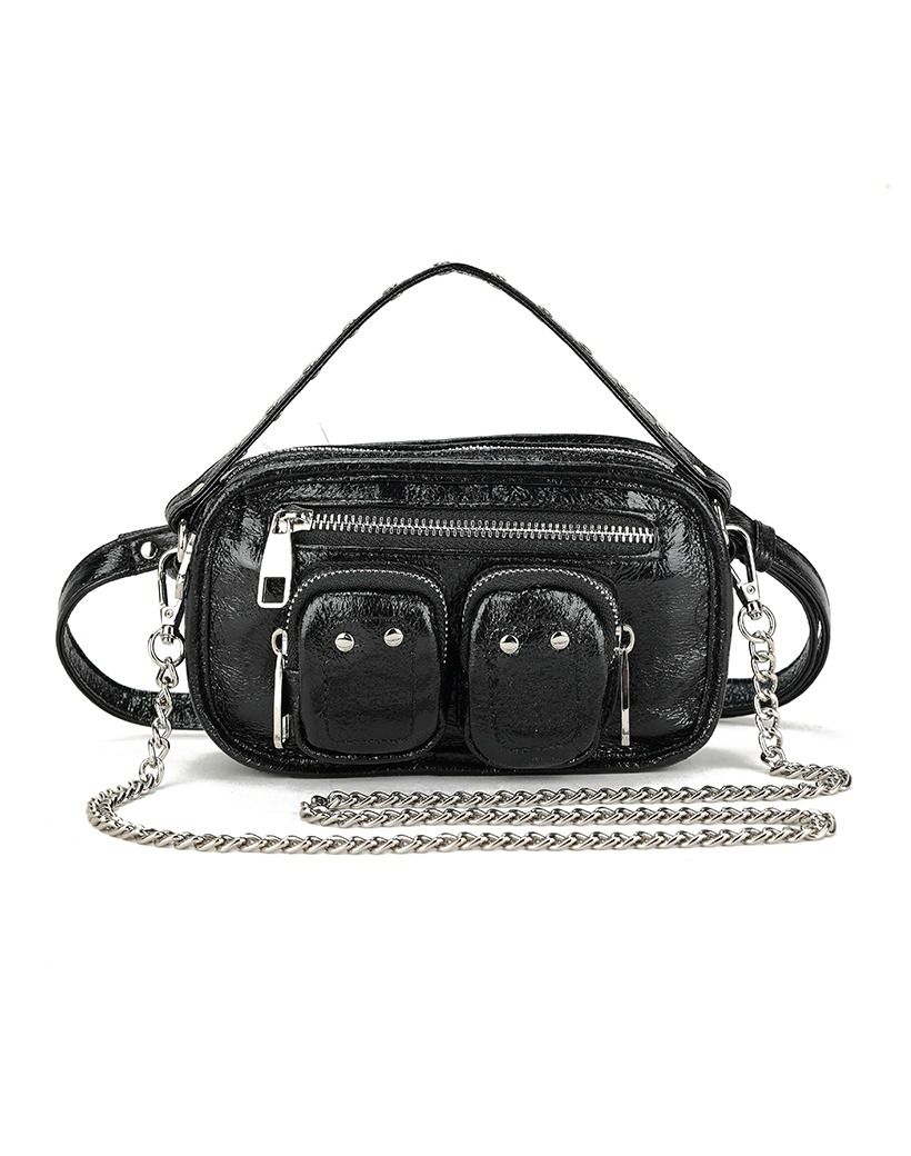 Nina bag - Black shine