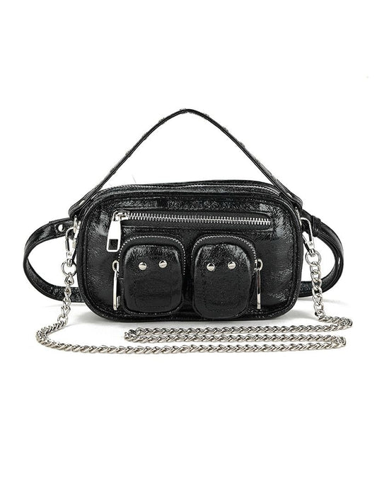 Nina bag - Black shine