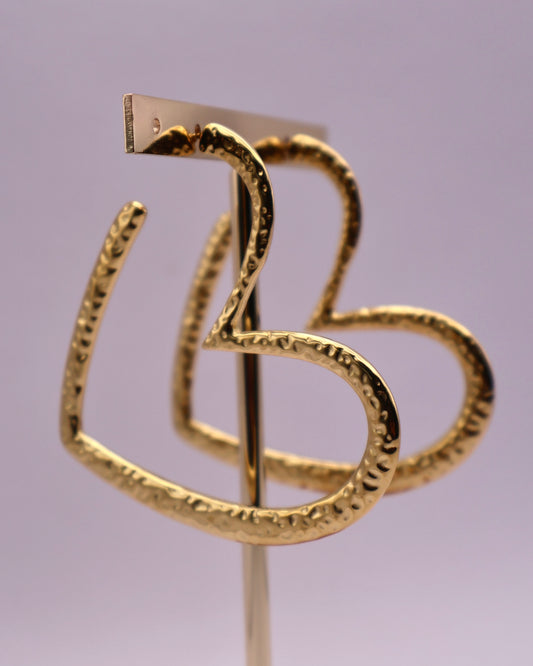 Oorbel Big Hearts Forever - goud