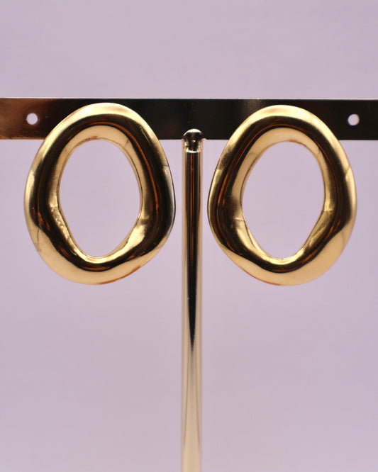 Oorbel Fancy - ovaal - goud