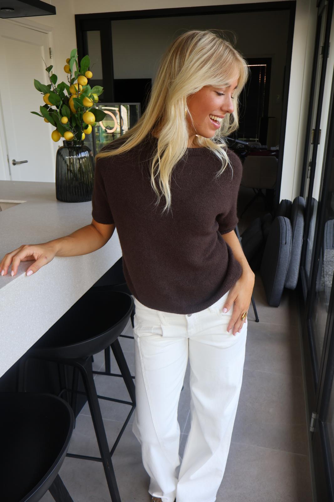 Alpaca wool truitje - bruin