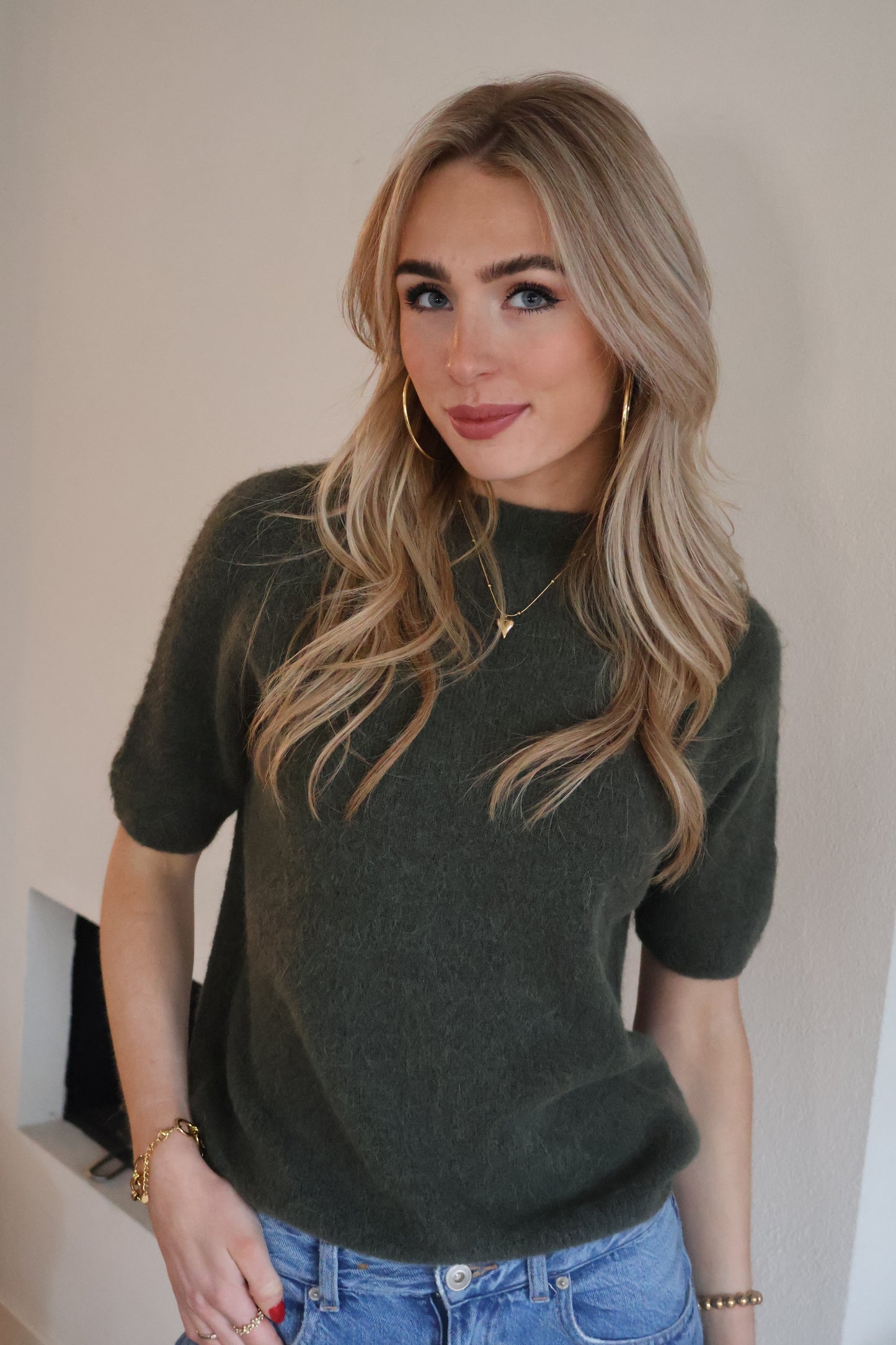 Alpaca wool truitje - groen
