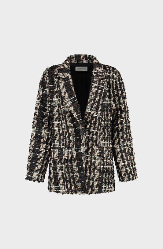 Momo Blazer - Amaya Amsterdam - zwart/beige/goud/blauw/grijs