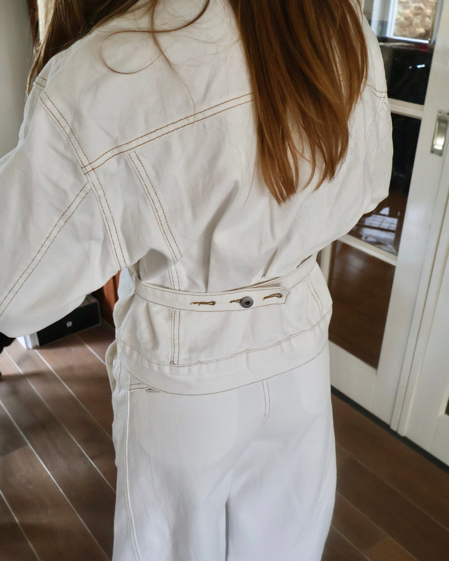 Tayler set - jacket & jeans - wit